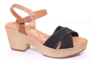 5040 Espadrille Wedge Black