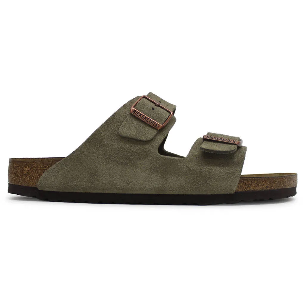 Arizona Suede Leather Unisex Slide Sandals