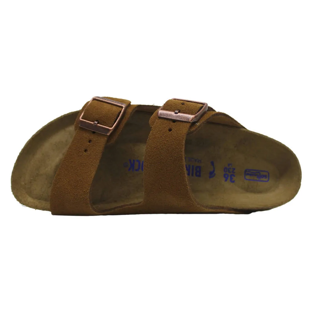 Arizona Suede Leather Unisex Slide Sandals