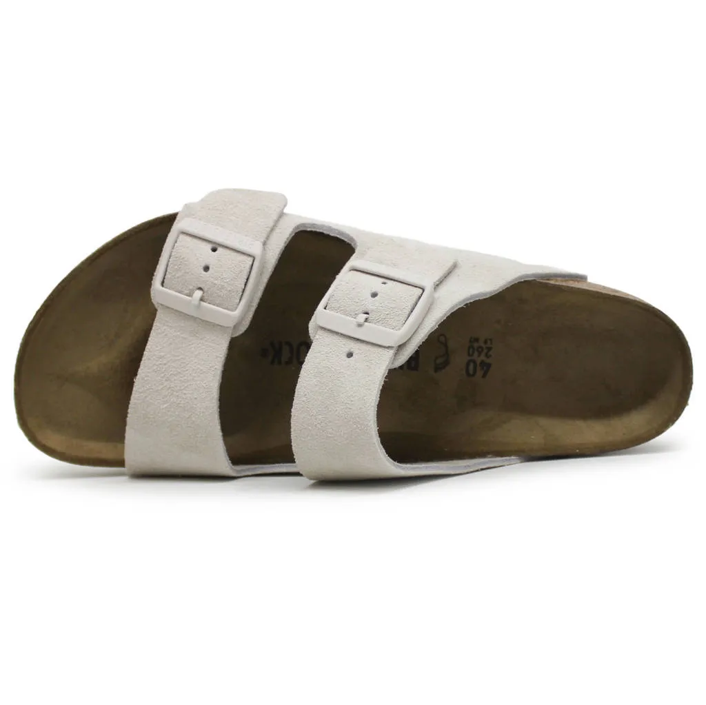 Arizona Suede Leather Unisex Slide Sandals