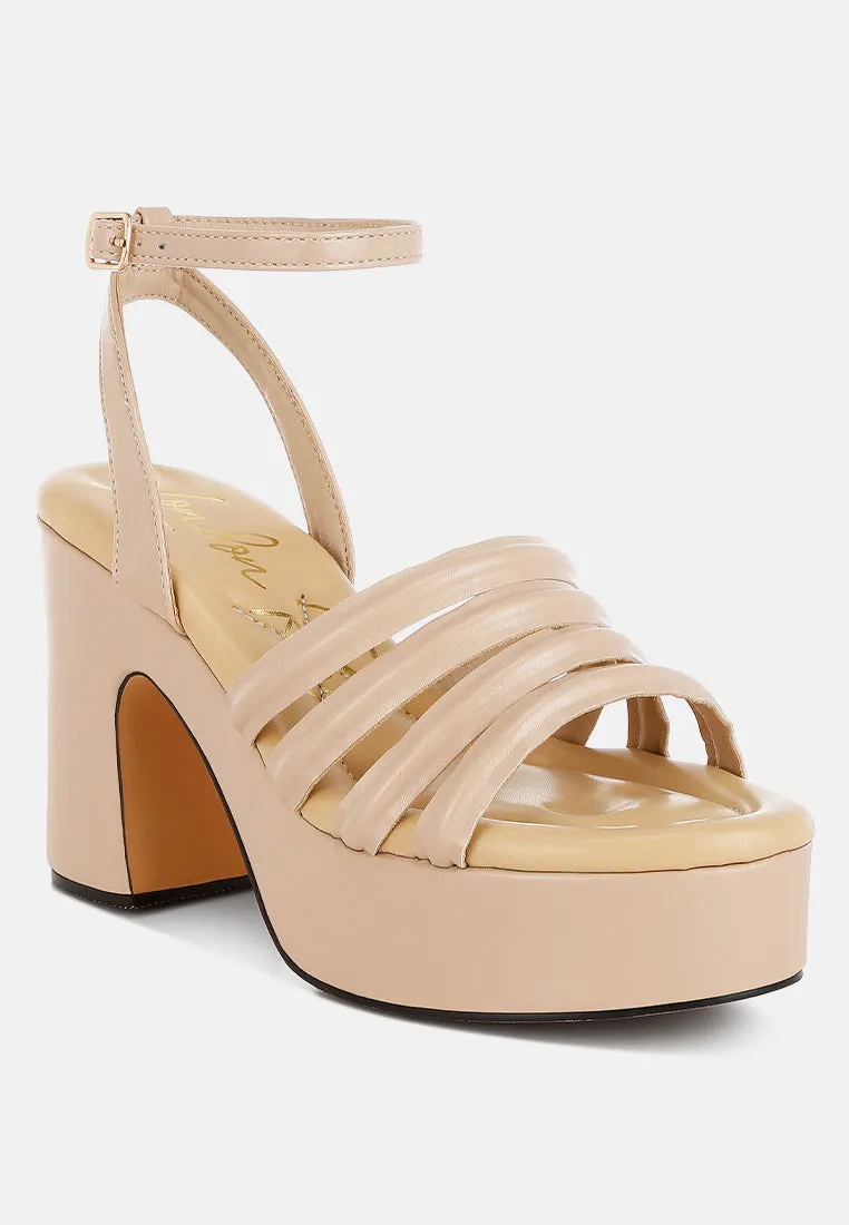 Athla Strappy High Platform Sandals By RAG