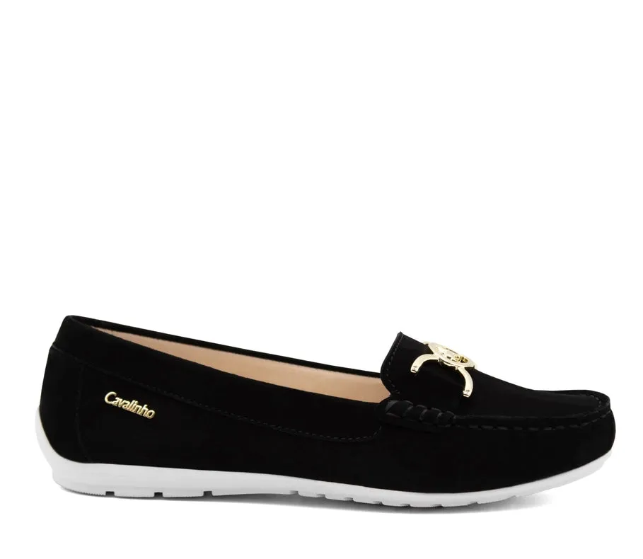 Belle Leather Loafers Black