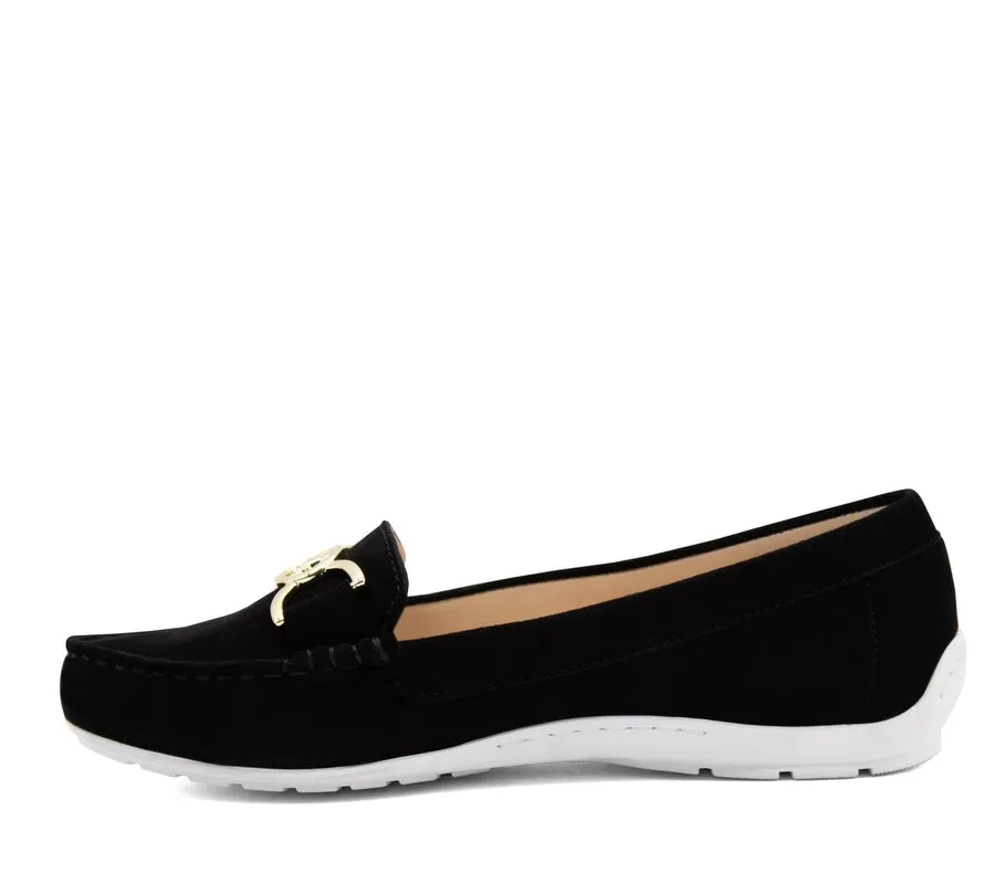 Belle Leather Loafers Black