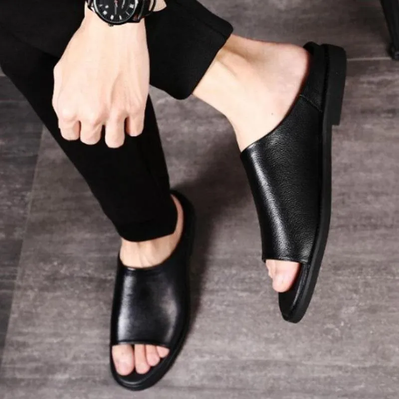 Casual Leather Slippers