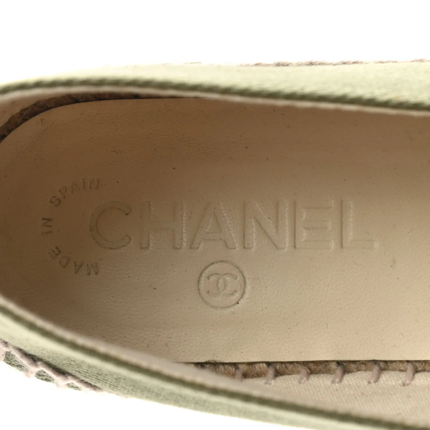 CHANELCC  CAMELLIA CANVAS ESPADRILLES