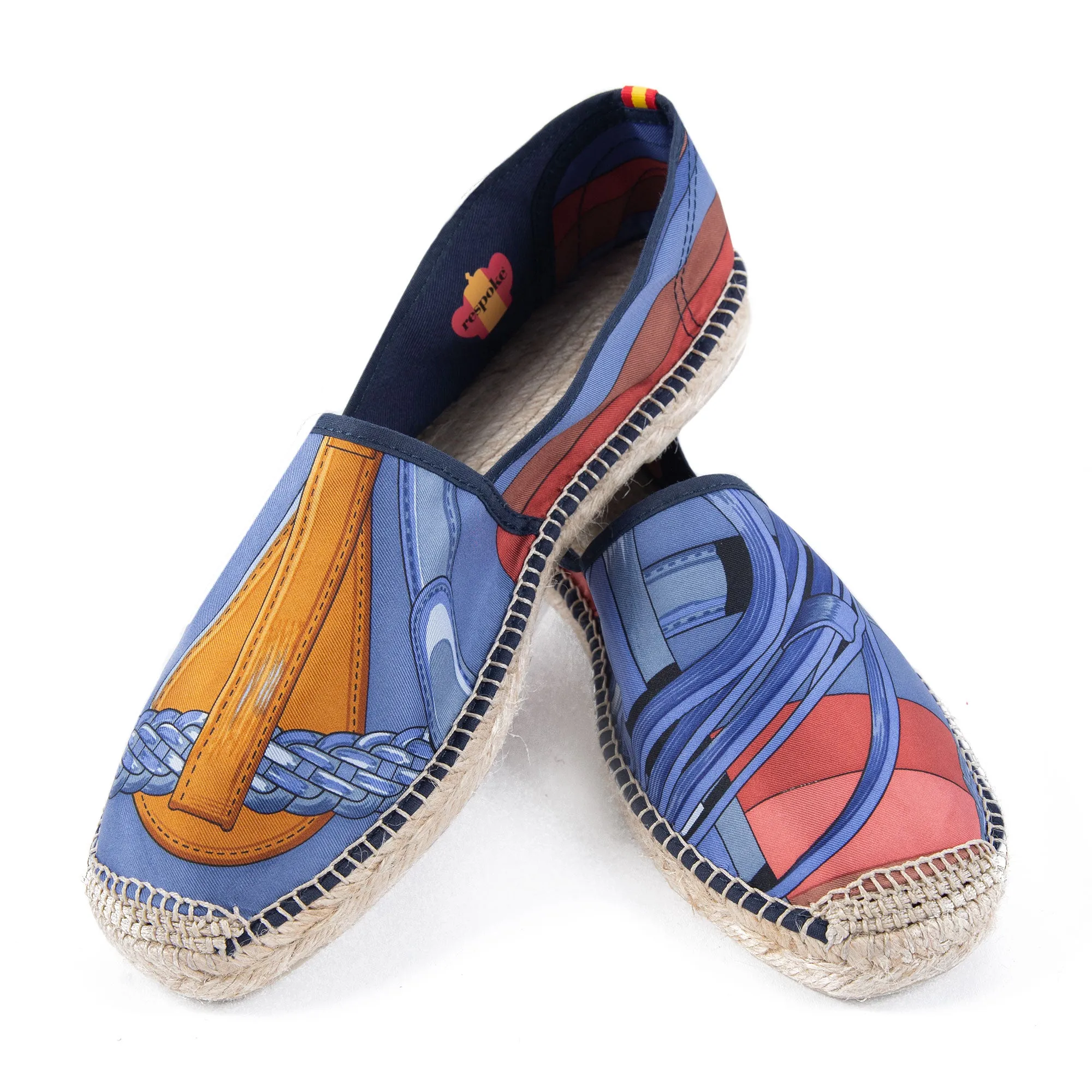 COACH Blue/Brick Classic Espadrilles