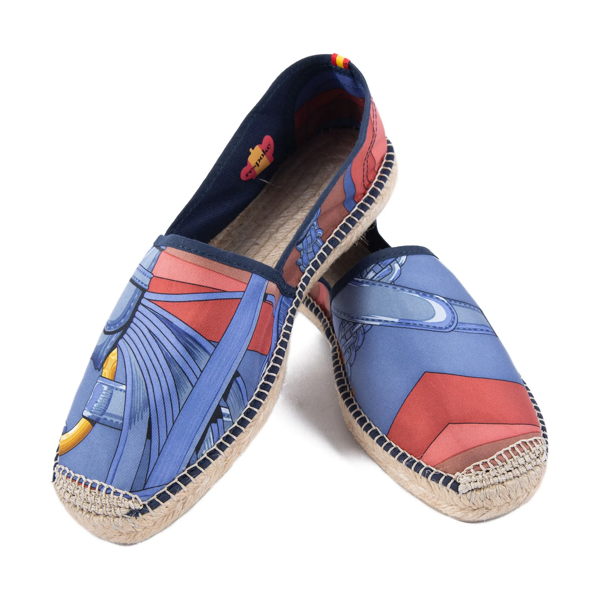 COACH Blue/Brick Classic Espadrilles