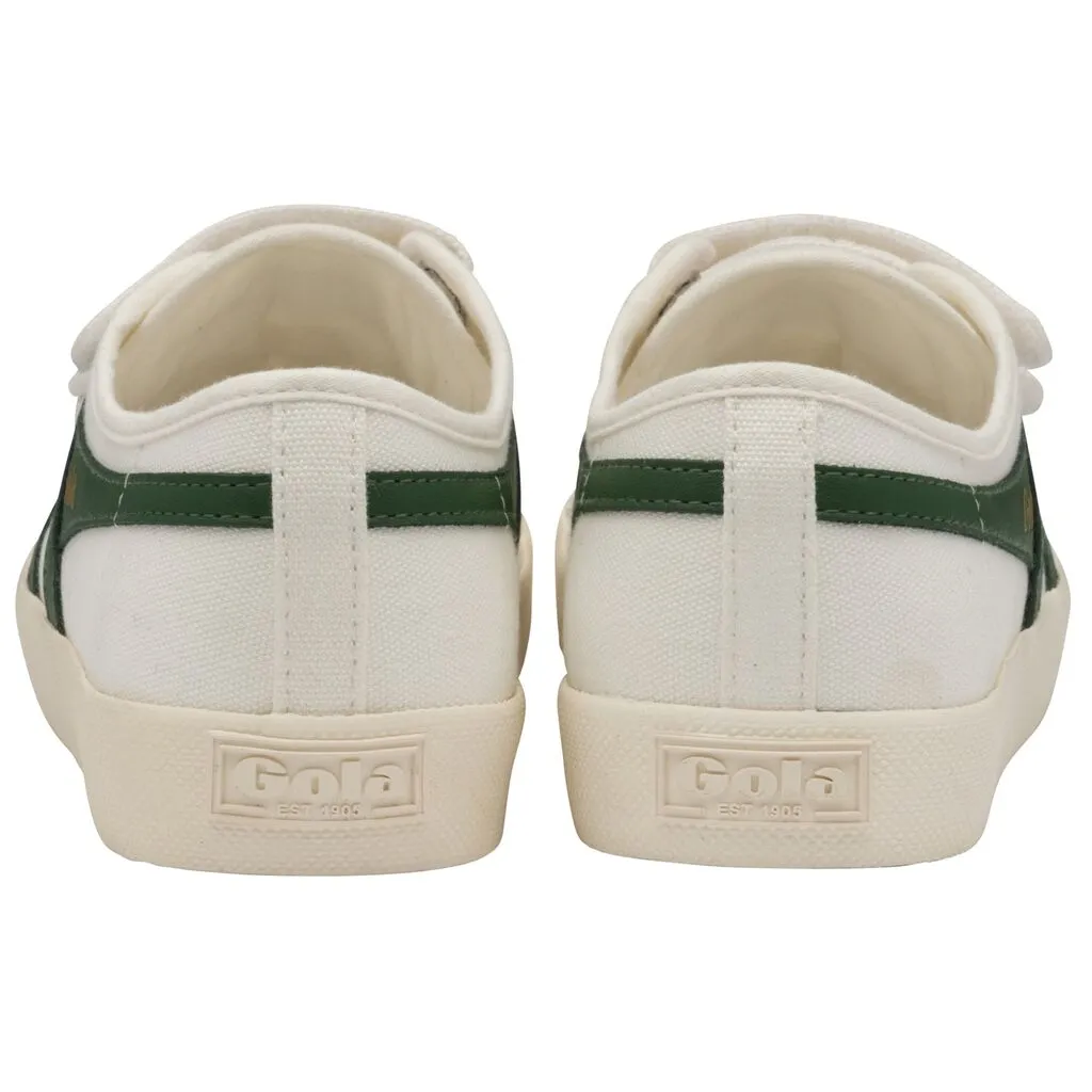 Coaster Trainer Velcro (Off White   Dark Green)