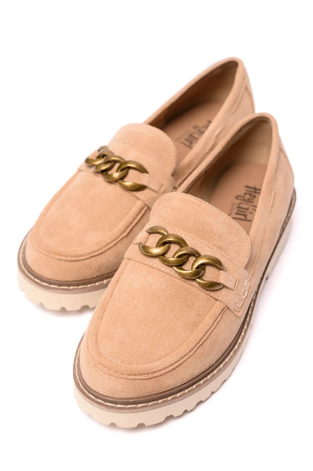 Corkys Literally Loafers in Camel Faux Suede