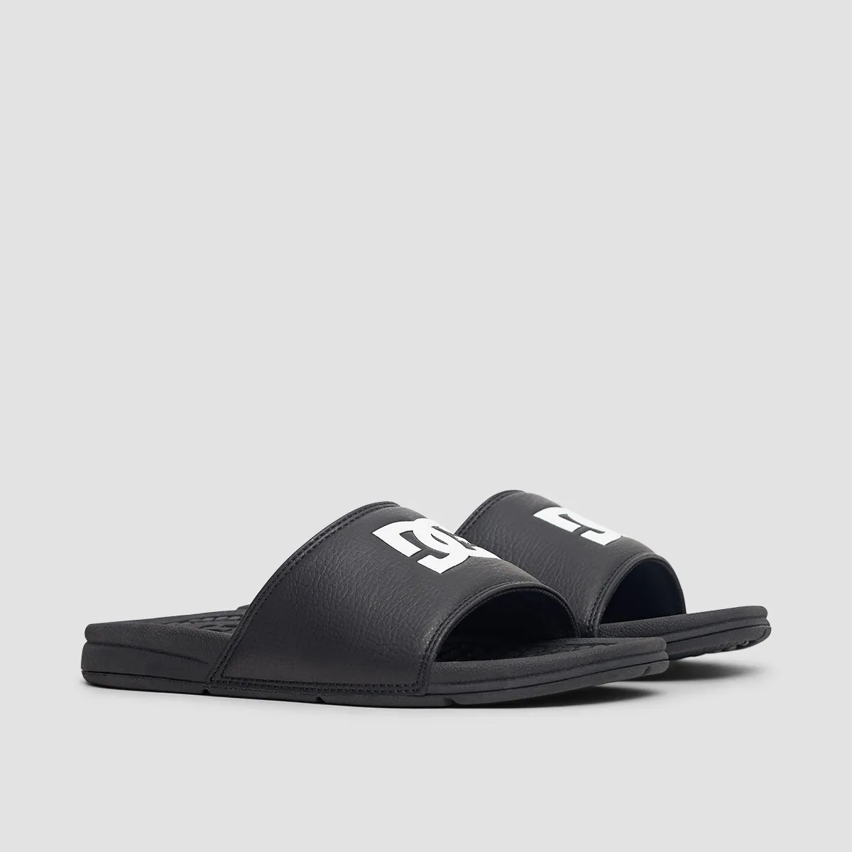 DC Bolsa Slides Black/White - Womens