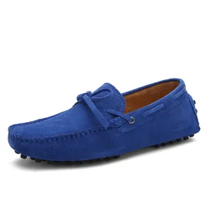 Faux suede casual slip-on loafers