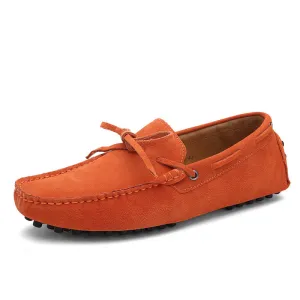 Faux suede lightweight walking casual slip-on loafers