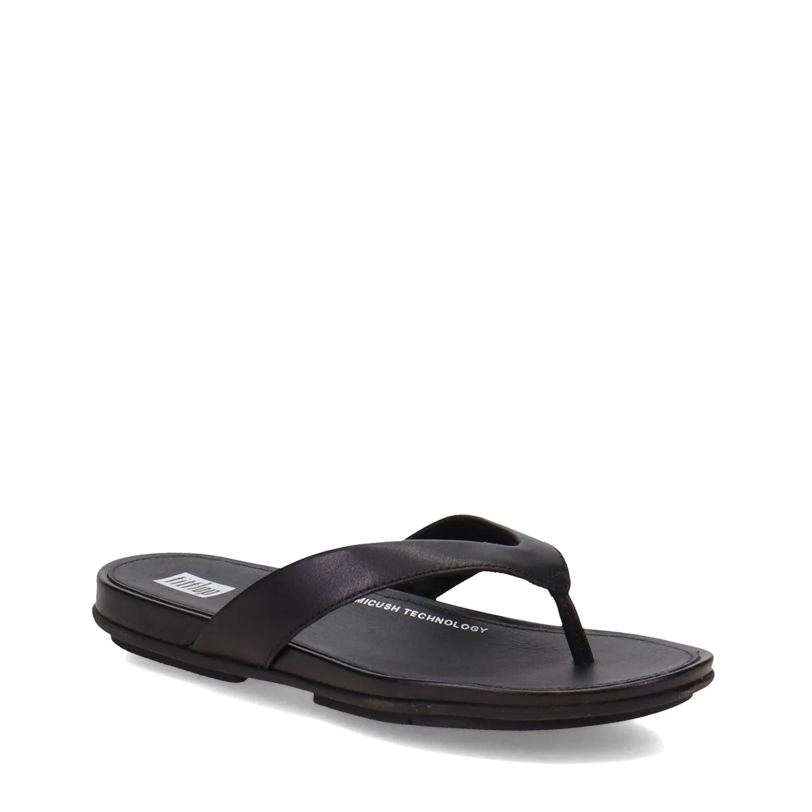 FitFlop EO8090-030 Gracie Leather FLIP-Flops All Black