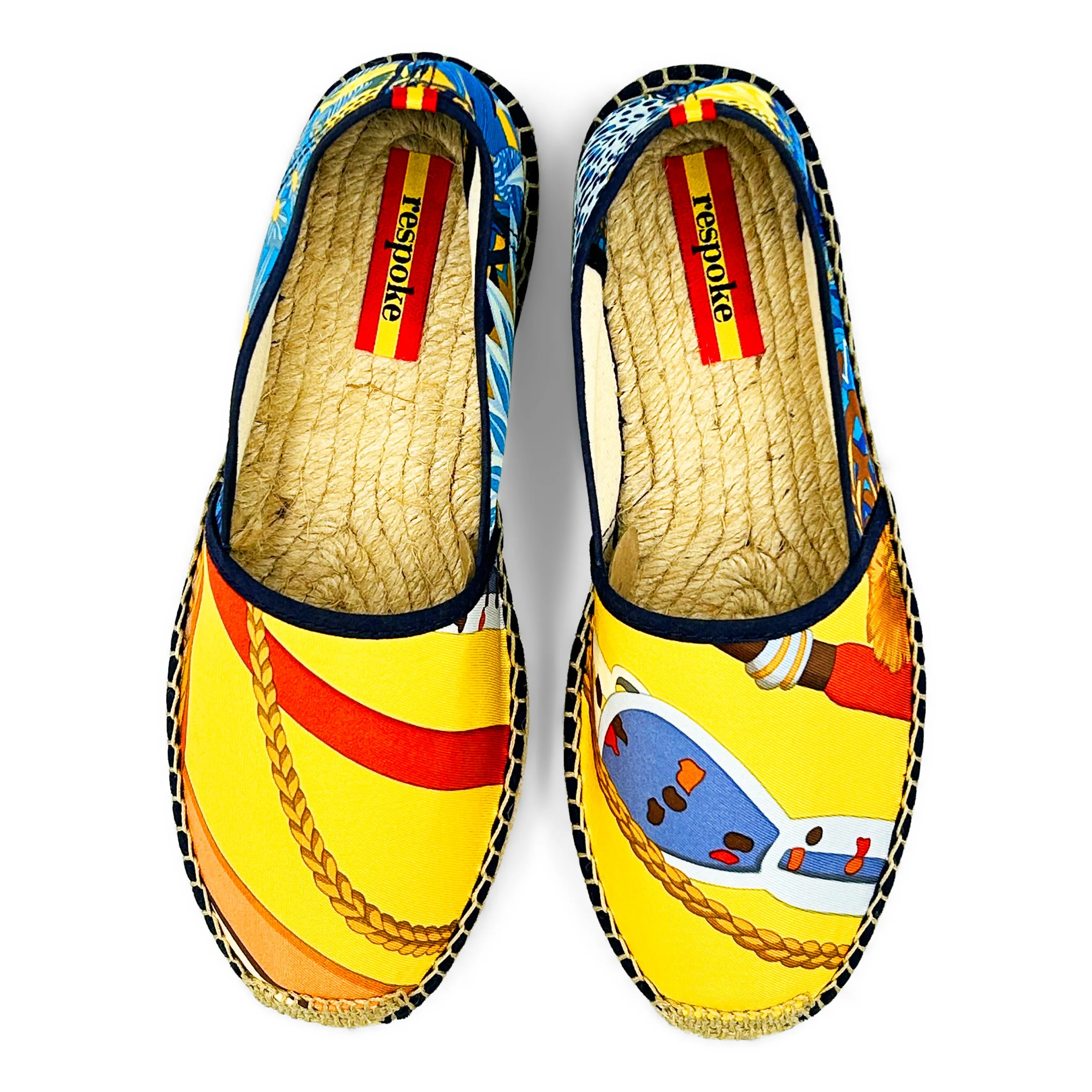 JOANA Blue/Yellow Classic Espadrilles