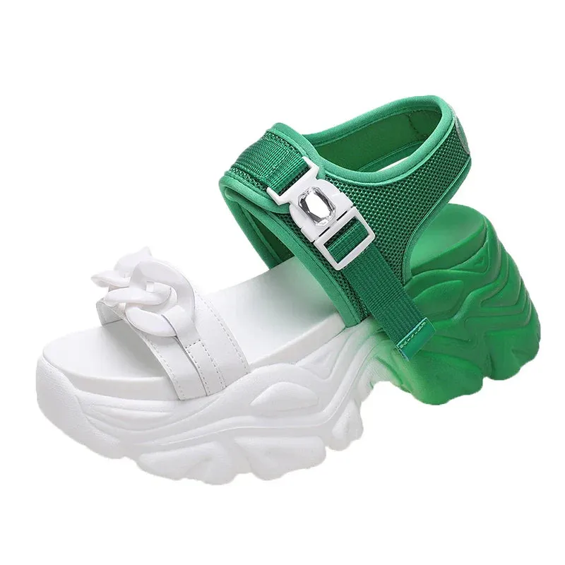 Joskaa 2024 New 90s Chunky Platform Sandals