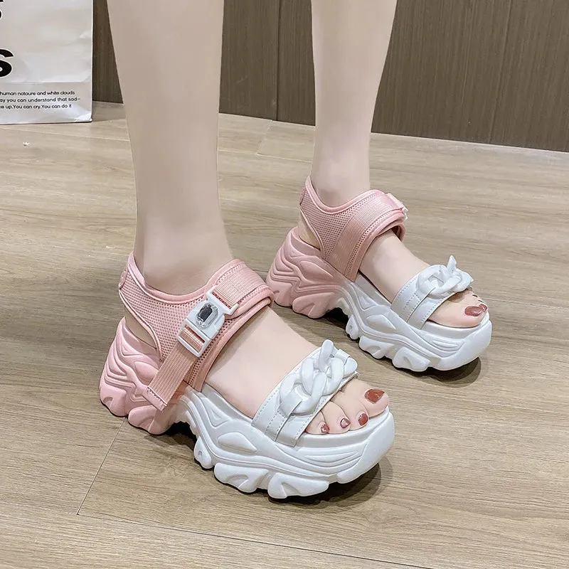 Joskaa 2024 New 90s Chunky Platform Sandals