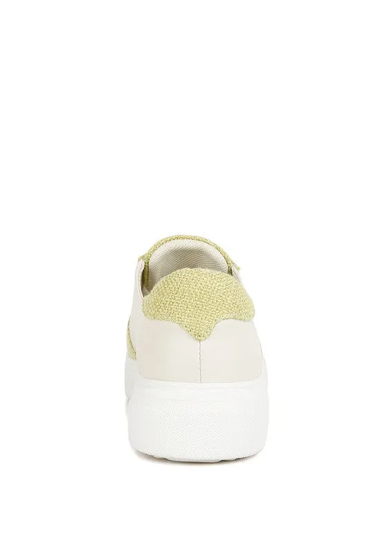 Kjaer Dual Tone Leather Sneakers