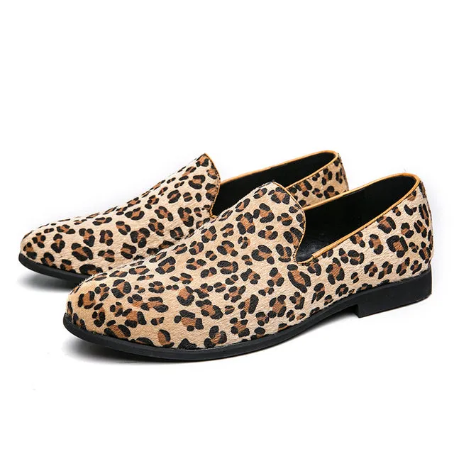 Leopard Suede Classic Slip-On Loafers