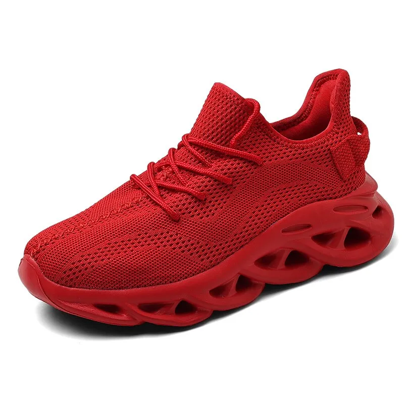 Lightweight Breathable Shoes Mesh Shock Absorption Sneakers.yv