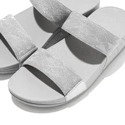 Lulu Glitz Slides Silver FitFlop