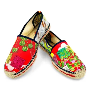 MAISON Red Classic Espadrilles