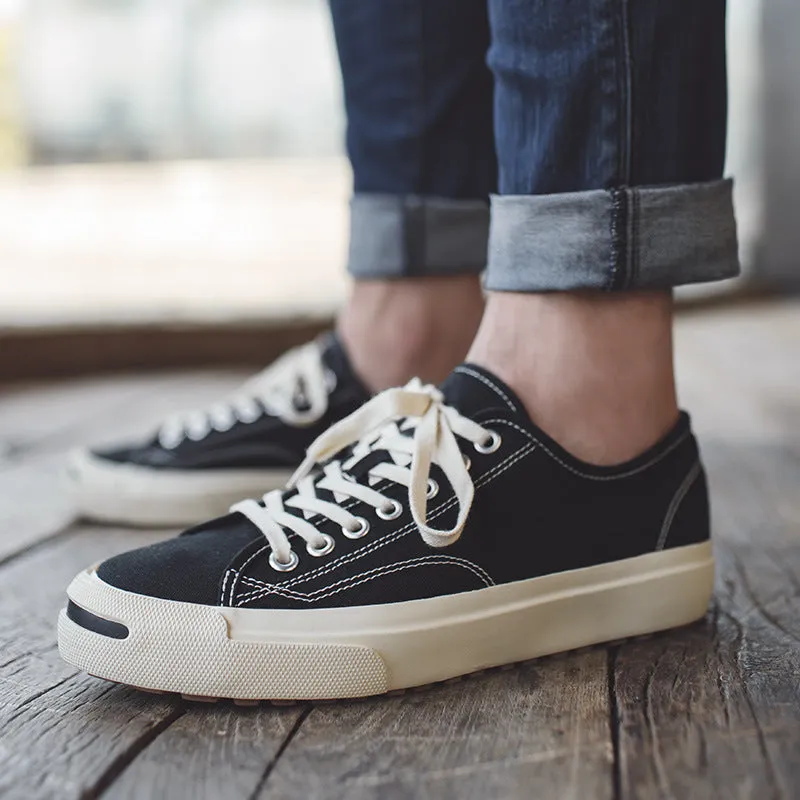 Men Minimalist Fashion Casual Canvas Skate Shoes