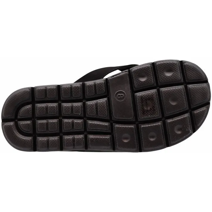 Mens Memory Foam Sandal Black