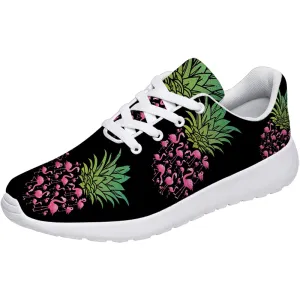 Mens Tennis Shoes Pineapple Pattern Trail Running Shoes Lightweight Sneakers