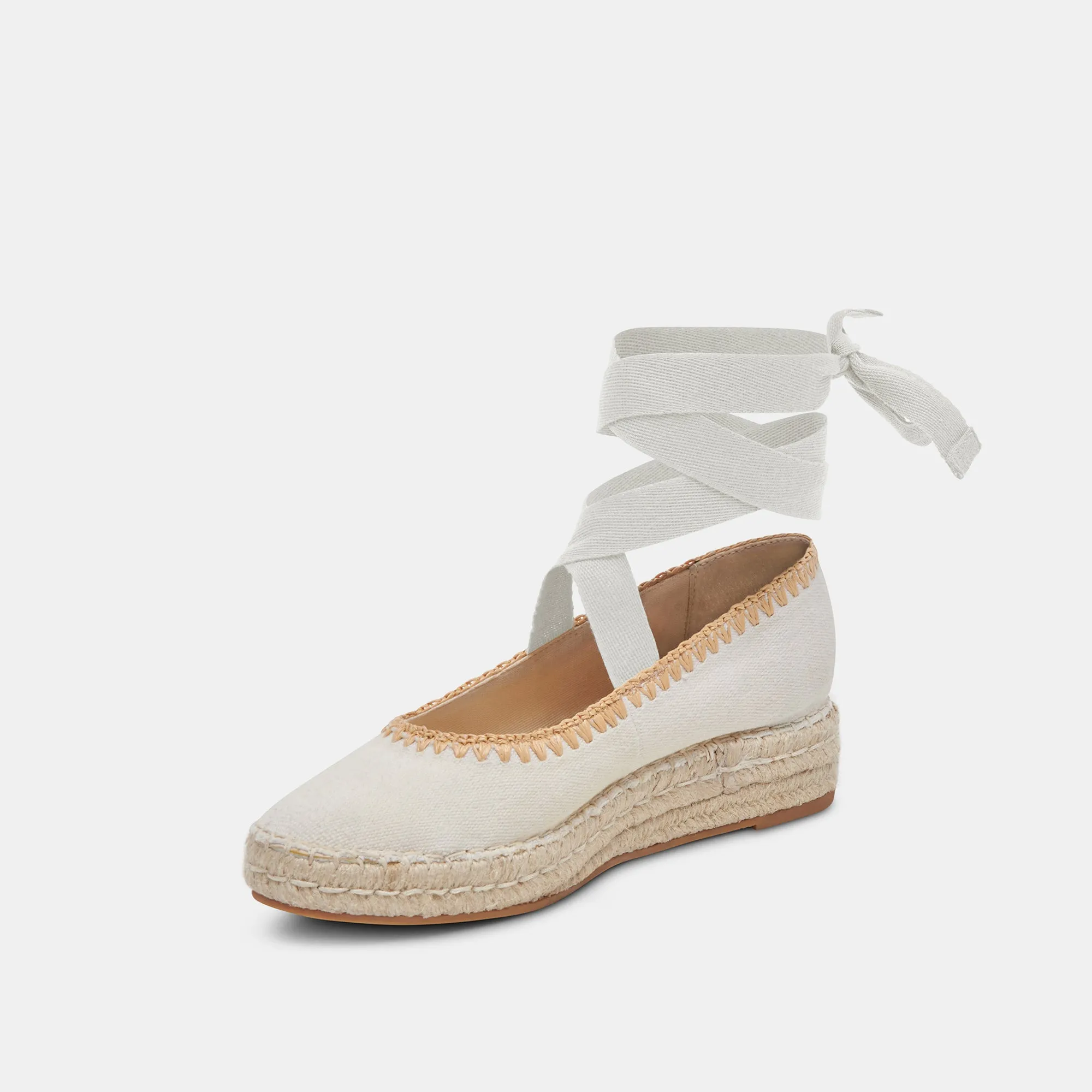 MORGAN FLATS IVORY CANVAS