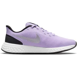 Nike Lilac/Metallic Silver Revolution 5 Youth Sneaker