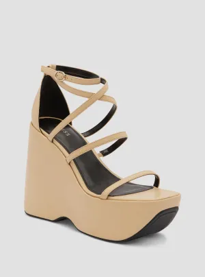 Nude Angelli Platform Heels