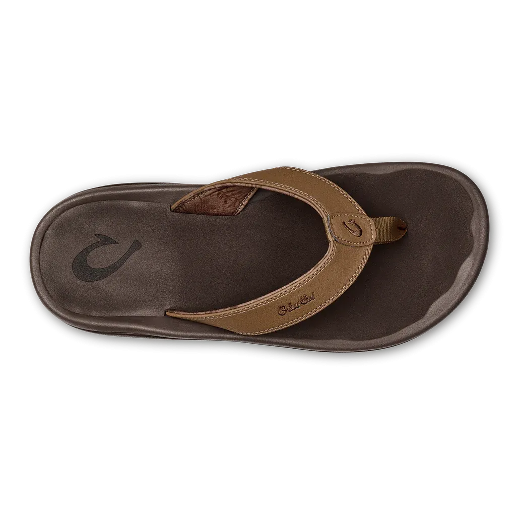 Olukai Men's 'Ohana Sandal - Tan/Dark Java 10110-3448