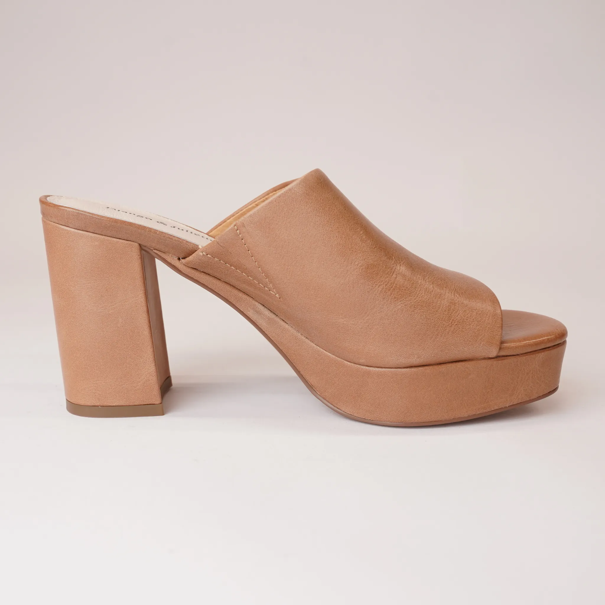 Ordos Tan Leather Heels