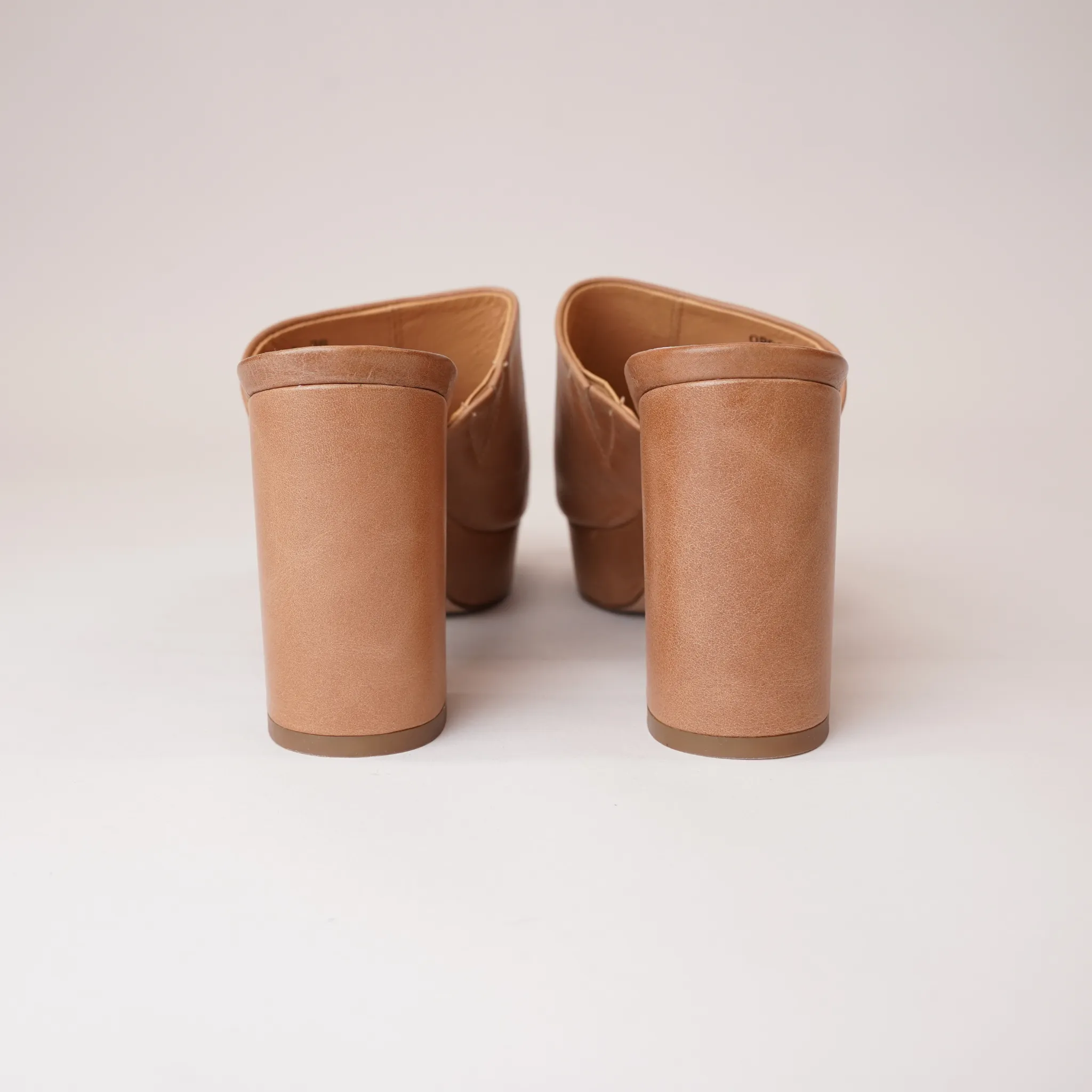 Ordos Tan Leather Heels