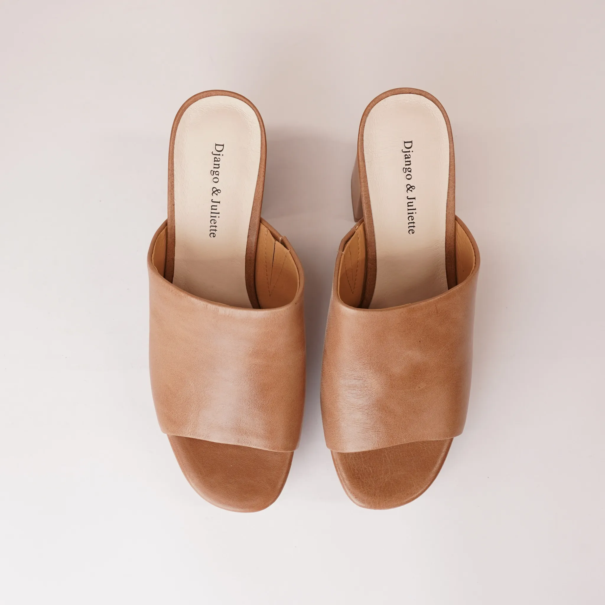 Ordos Tan Leather Heels