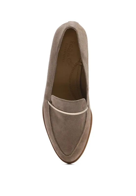 PAULINA Suede Leather Loafers