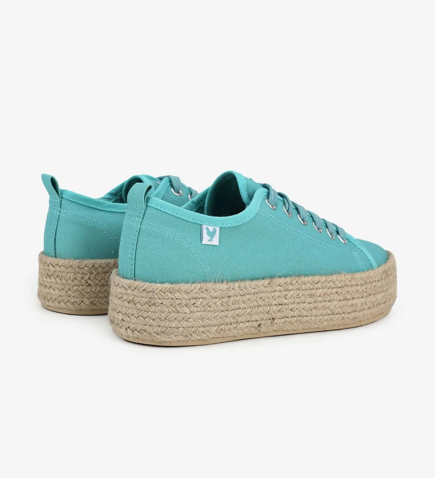 Pitas lace-up 4cm platform espadrille sneakers