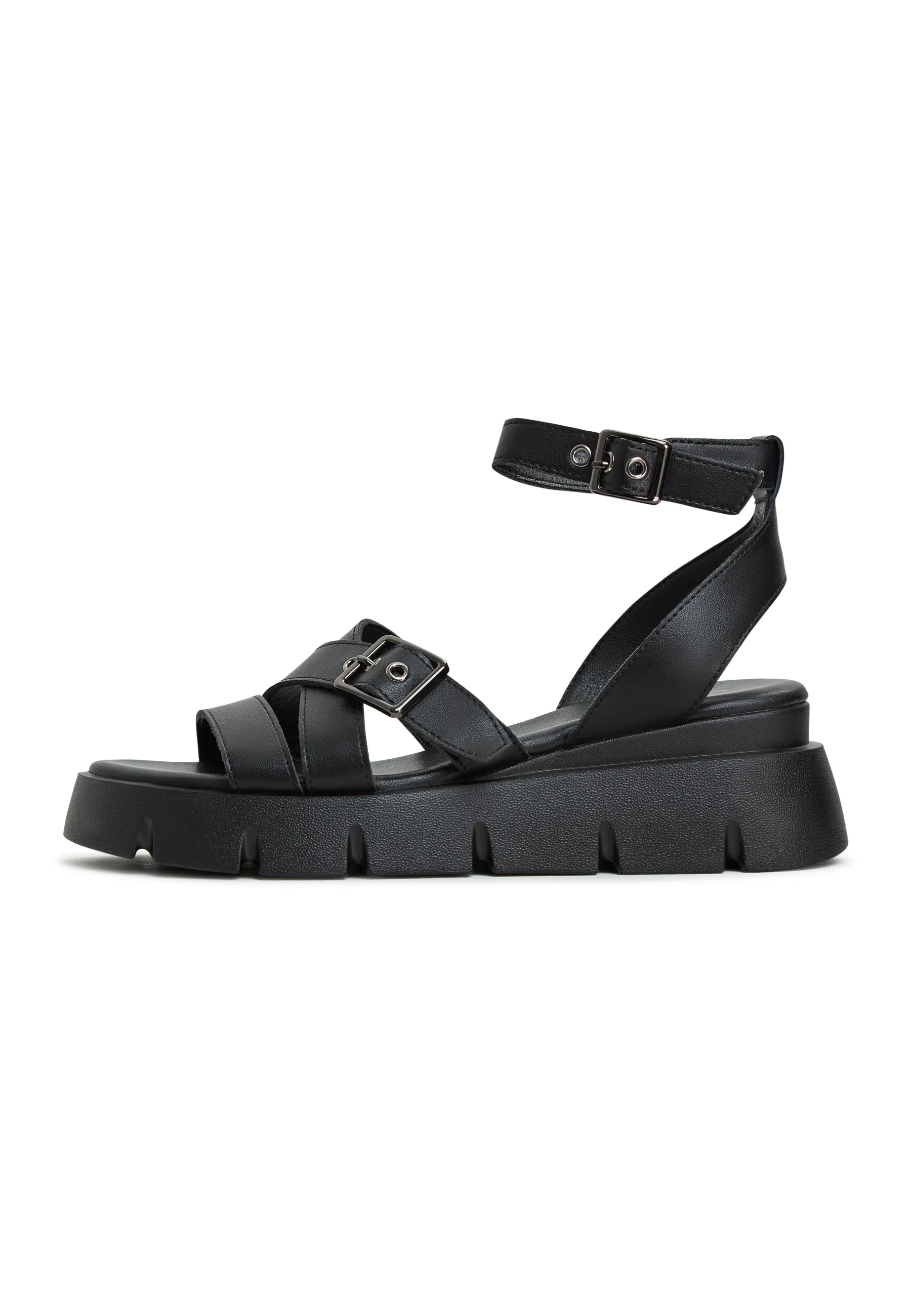 Platform Leather Sandals