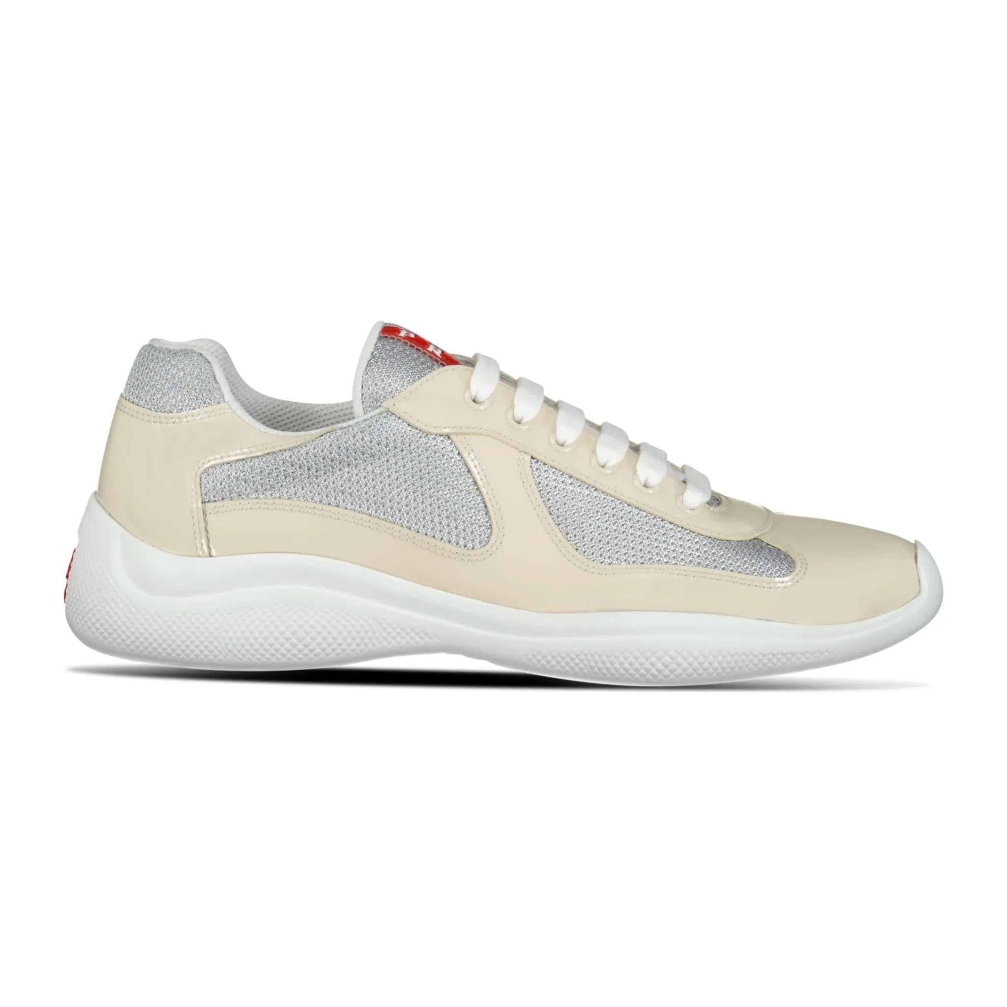 Prada Americas Cup Sneakers Beige & Grey Mesh