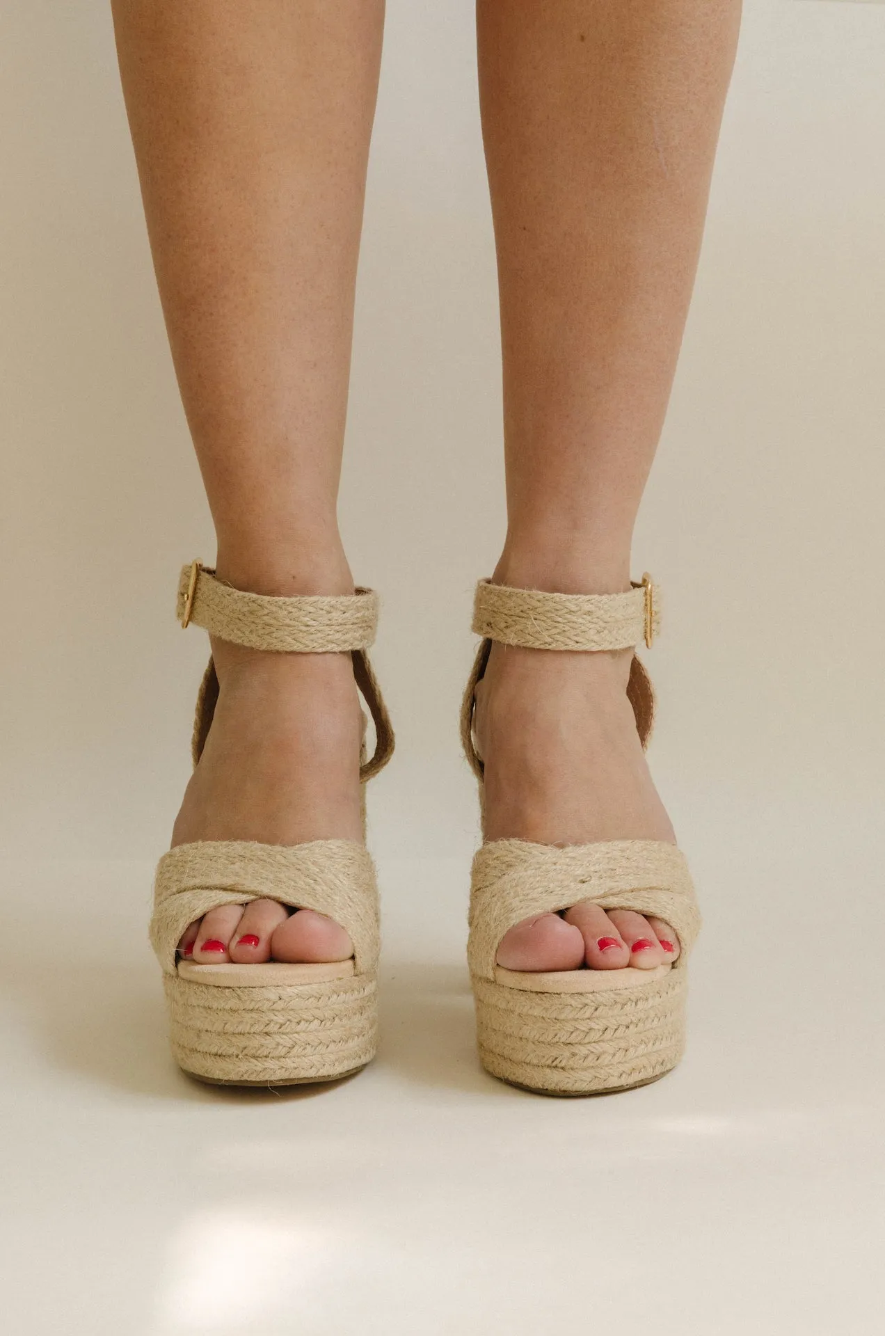 Raffia Platform Sandals