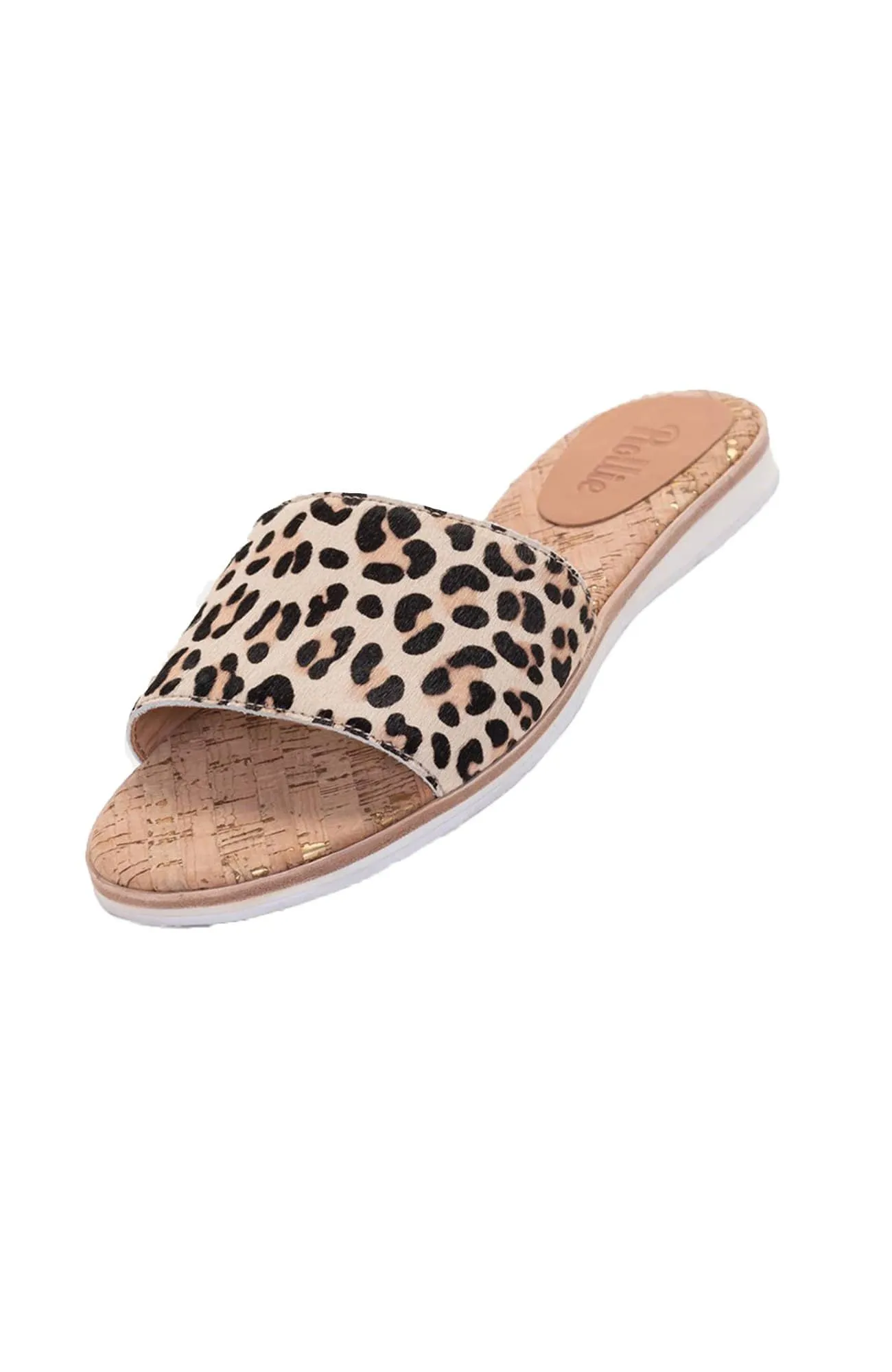 Sandal Slide Camel Leopard