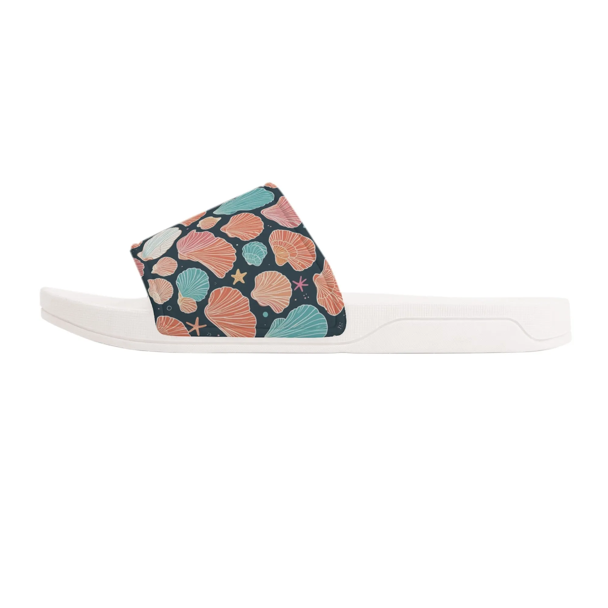 Seashells and Stars Womens Slide Sandals