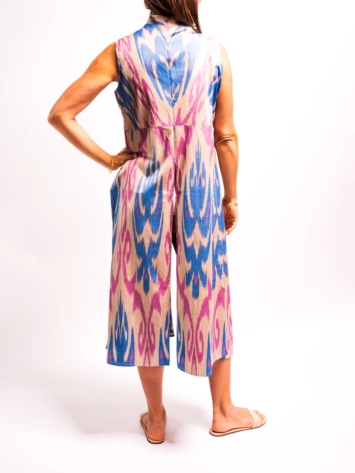 Sleeveless Cotton Caftan