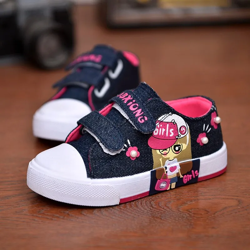 Spring Canvas Denim Children | Children Flat Shoe Girls | Kids Canvas