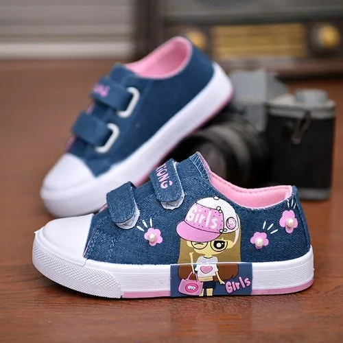 Spring Canvas Denim Children | Children Flat Shoe Girls | Kids Canvas