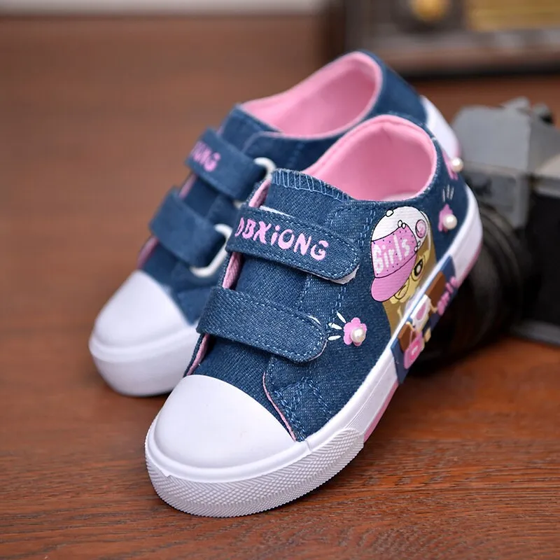 Spring Canvas Denim Children | Children Flat Shoe Girls | Kids Canvas