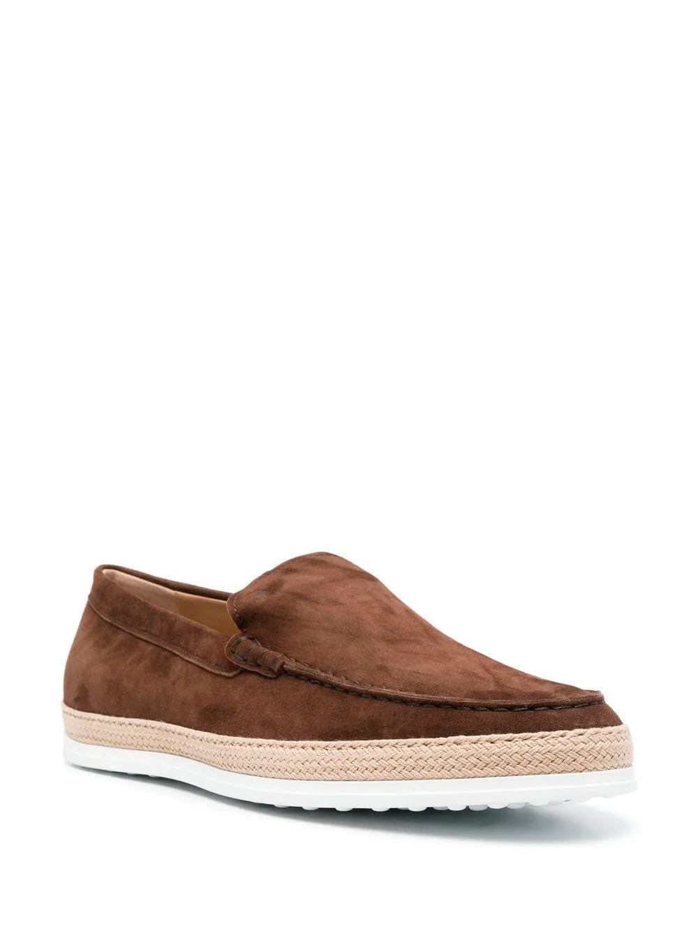 Suede slip-on loafers