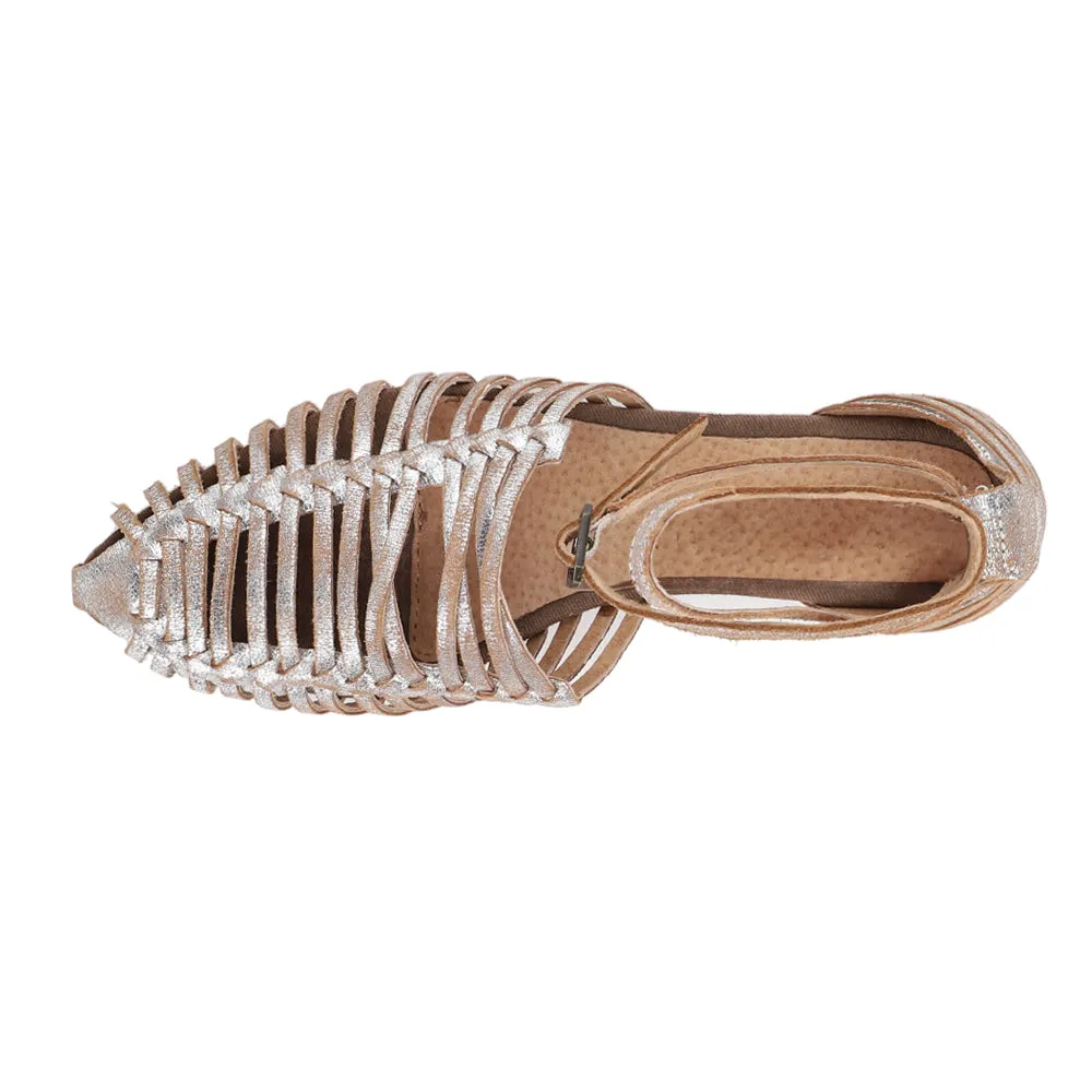 Trinket Metallic Gladiator Flats