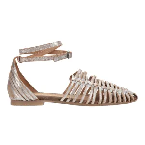 Trinket Metallic Gladiator Flats