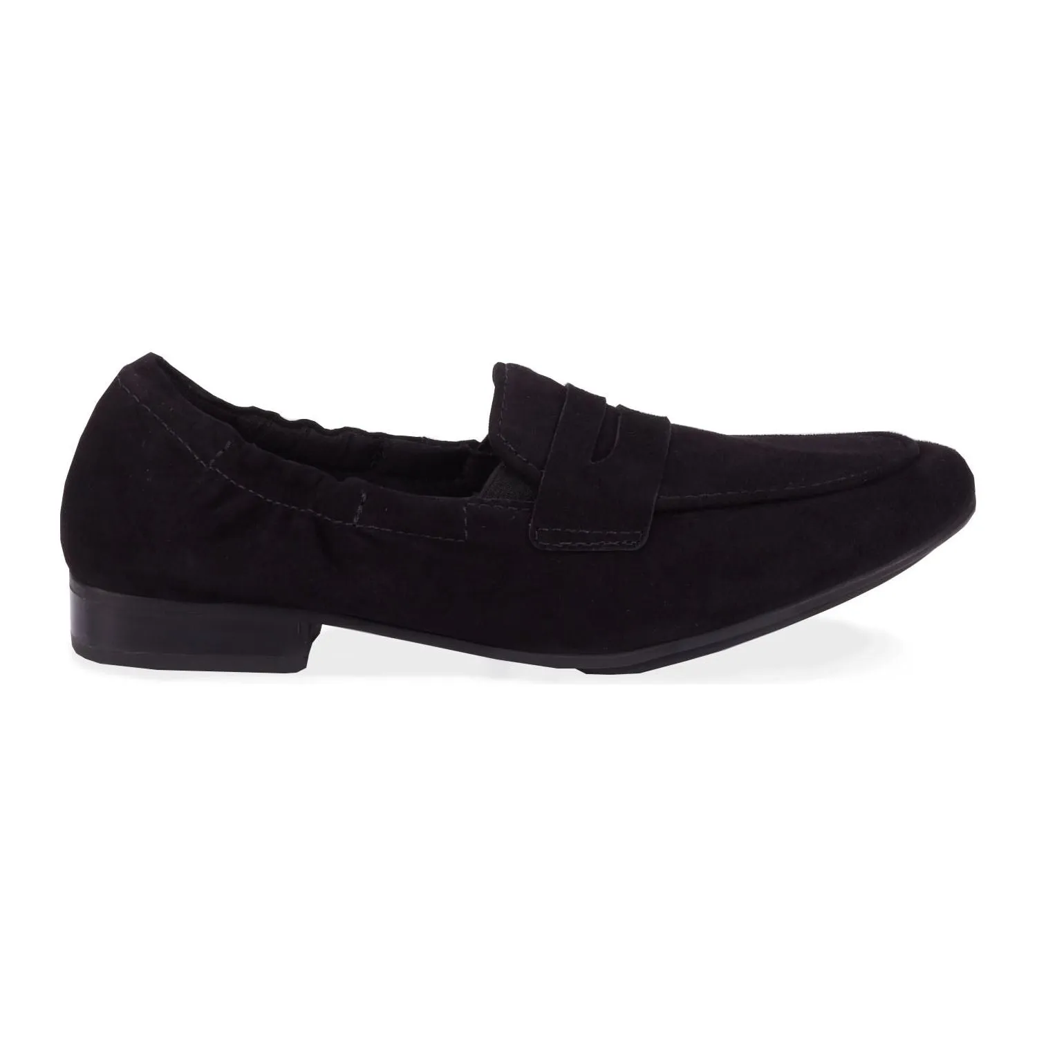 Trish Black Slip On Shoes